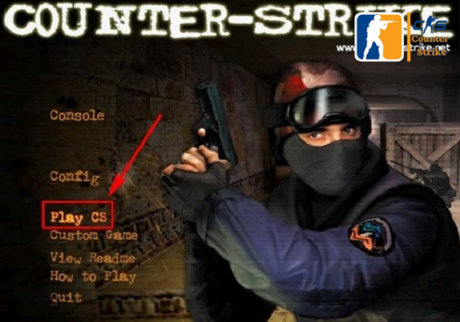 Chọn vào Menu "Play CS"