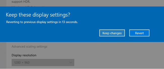 Chọn Keep changes để lưu các thay đổi.