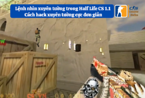 Hướng dẫn lệnh nhìn xuyên tường trong Half LIfe 1.1 chi tiết nhất